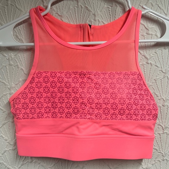 ZYIA Neon Pink Flower Power Sports Bra - Picture 3 of 6